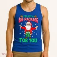 Naughty Christmas Santa Ive Got A Big Package For You Cool Gift Tank Top thumb 3