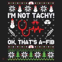 Nurse Christmas Stethoscope Rn Lpn Scrub Xmas Im Not Tachy Golf Towel thumb 3