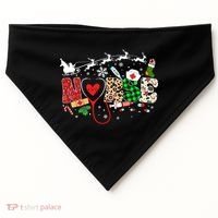 Nurse Christmas Stethoscope Nurses Pajamas Pjs Nursing Xmas Gift USA-Made Doggie Bandana thumb 0