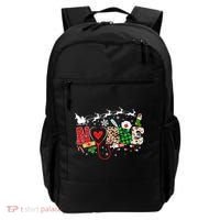 Nurse Christmas Stethoscope Nurses Pajamas Pjs Nursing Xmas Gift Backpack thumb 0