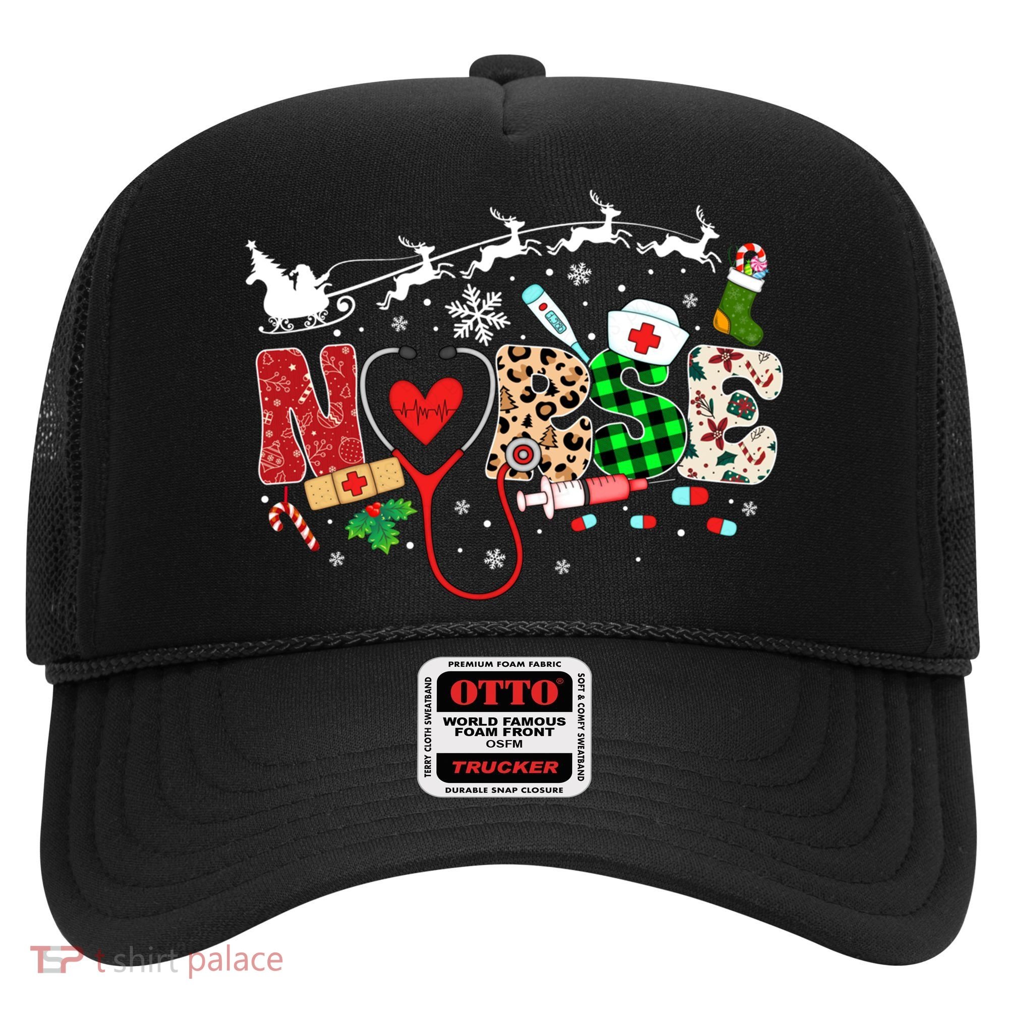 Nurse Christmas Stethoscope Nurses Pajamas Pjs Nursing Xmas Gift Hat