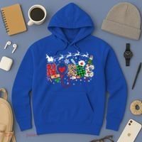 Nurse Christmas Stethoscope Nurses Pajamas Pjs Nursing Xmas Gift Hoodie thumb 3