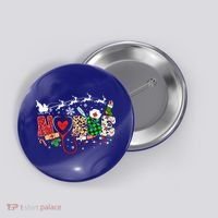 Nurse Christmas Stethoscope Nurses Pajamas Pjs Nursing Xmas Gift Button thumb 0