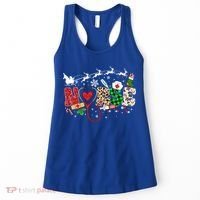 Nurse Christmas Stethoscope Nurses Pajamas Pjs Nursing Xmas Gift Women's Tank Top thumb 0