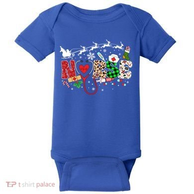 Nurse Christmas Stethoscope Nurses Pajamas Pjs Nursing Xmas Gift Baby Bodysuit