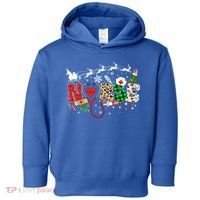Nurse Christmas Stethoscope Nurses Pajamas Pjs Nursing Xmas Gift Toddler Hoodie thumb 0