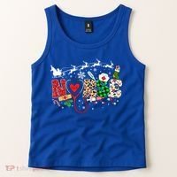 Nurse Christmas Stethoscope Nurses Pajamas Pjs Nursing Xmas Gift Tank Top thumb 2