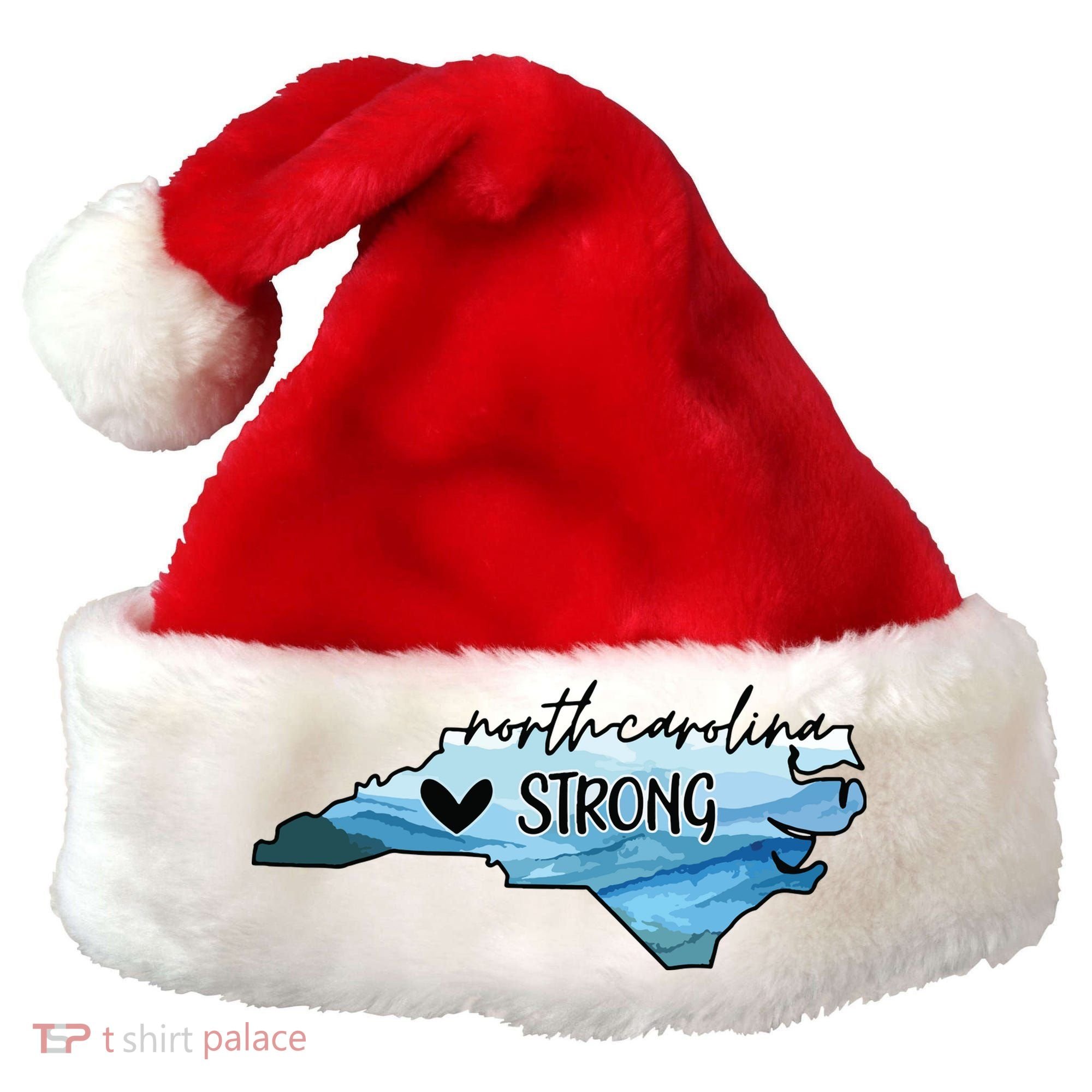 North Carolina Strong Western Nc Hurricane Santa Hat