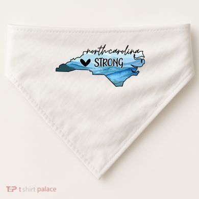 North Carolina Strong Western Nc Hurricane USA-Made Doggie Bandana