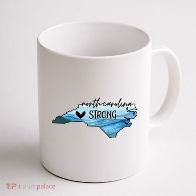 North Carolina Strong Western Nc Hurricane Coffee Mug back
