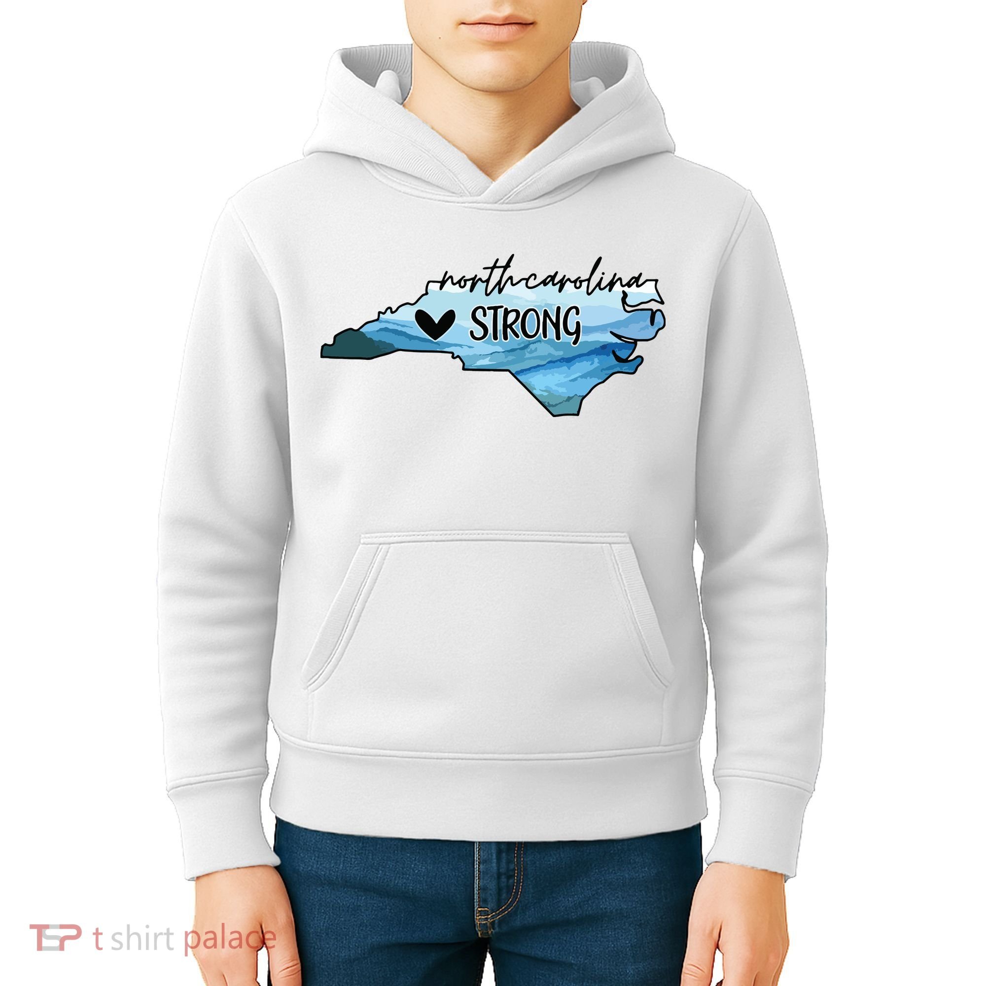 North Carolina Strong Western Nc Hurricane Kids Hoodie