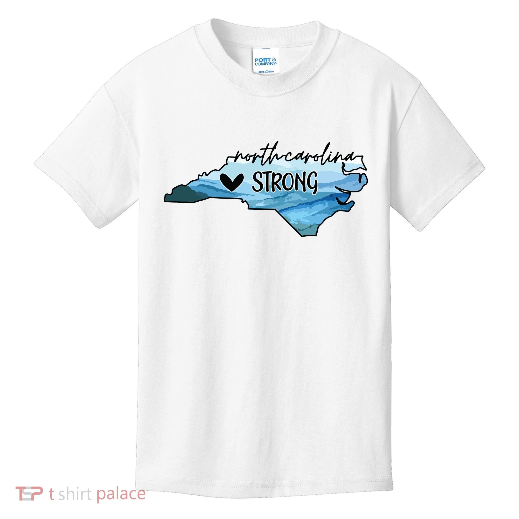 North Carolina Strong Western Nc Hurricane Kids T-Shirt