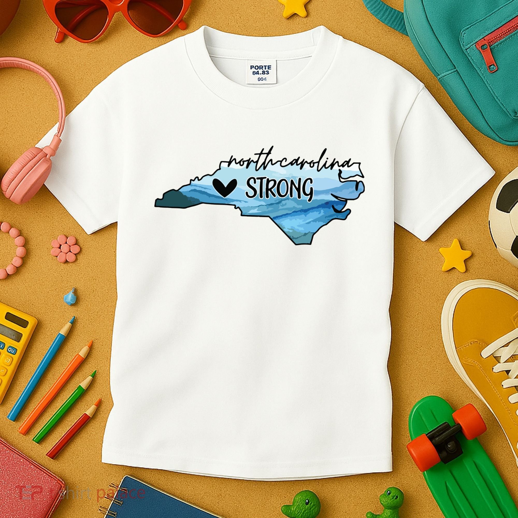 North Carolina Strong Western Nc Hurricane Kids T-Shirt