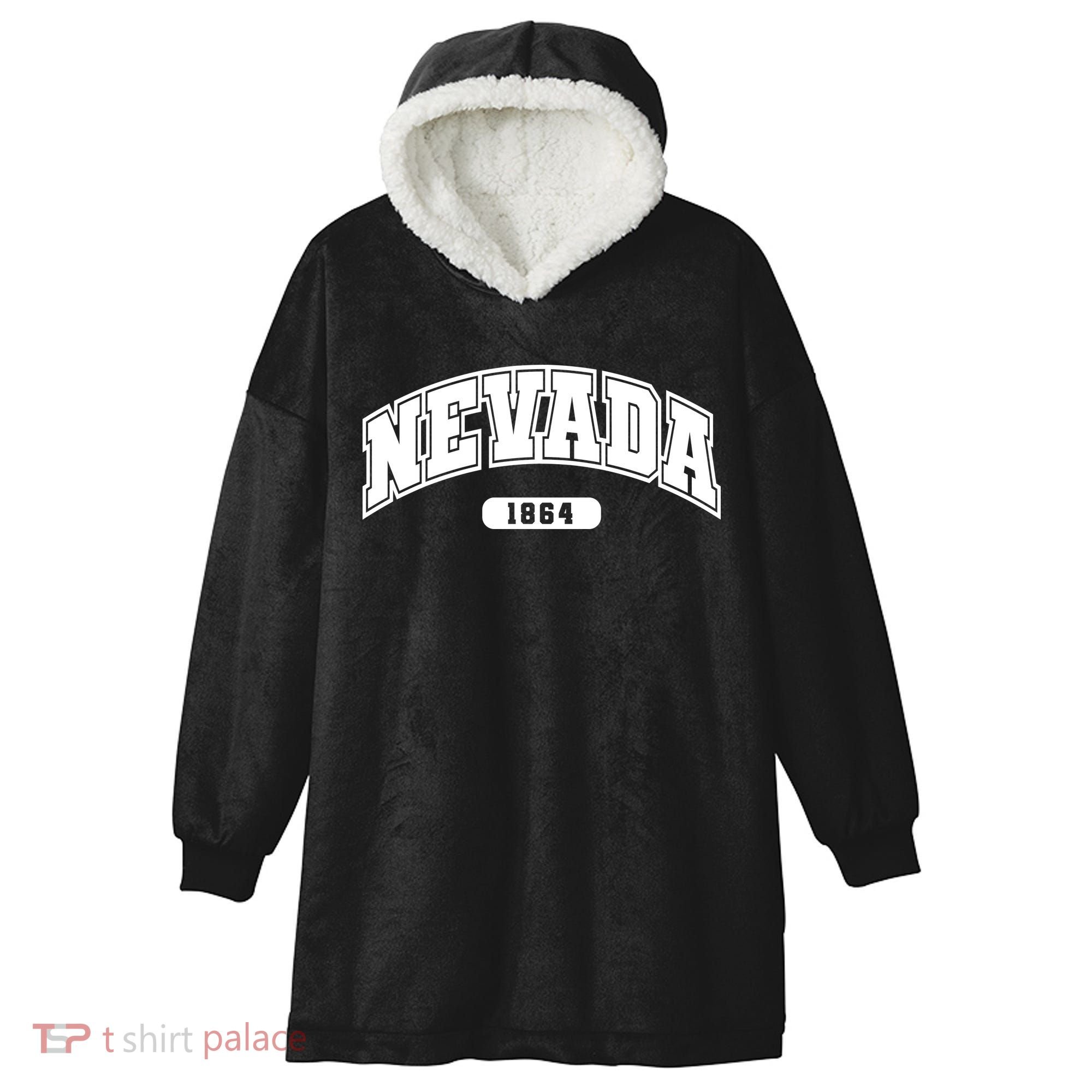 Nevada Collegiate Style 1864 Hooded Wearable Blanket