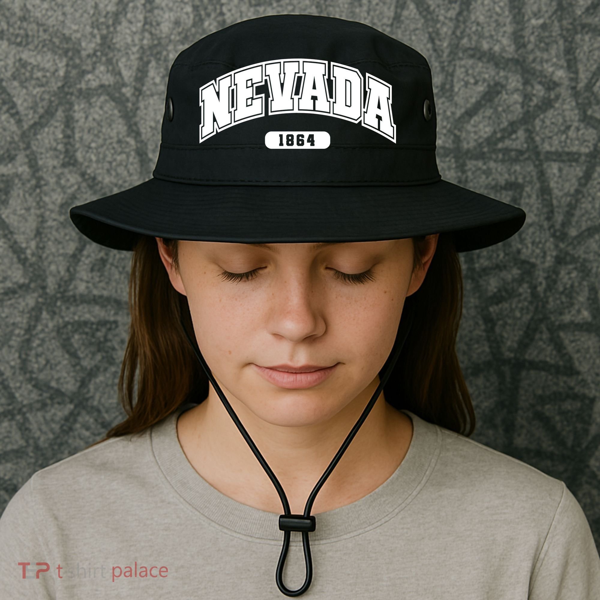 Nevada Collegiate Style 1864 Bucket Hat