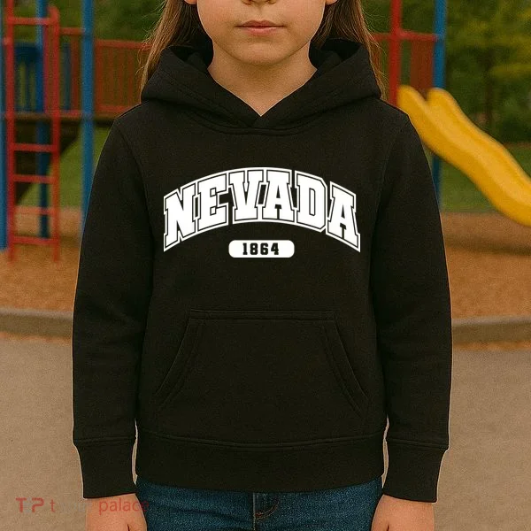 Nevada Collegiate Style 1864 Kids Hoodie