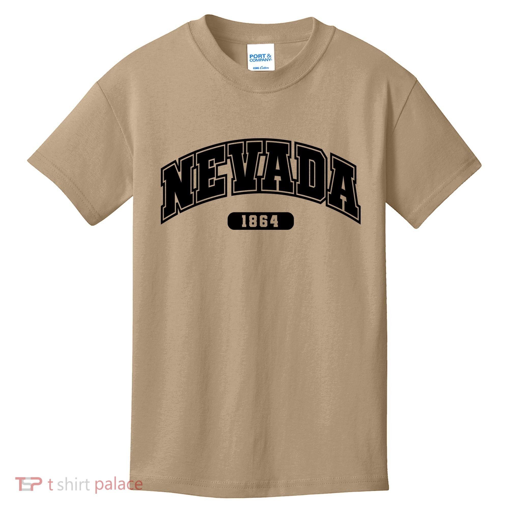 Nevada Collegiate Style 1864 Kids T-Shirt