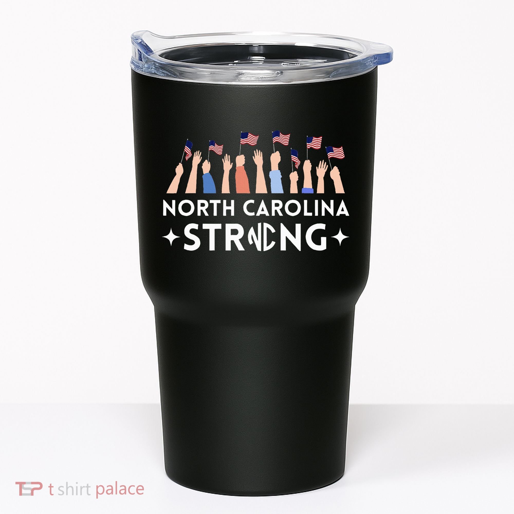 North Carolina Strong Support Nc Flag Tumbler
