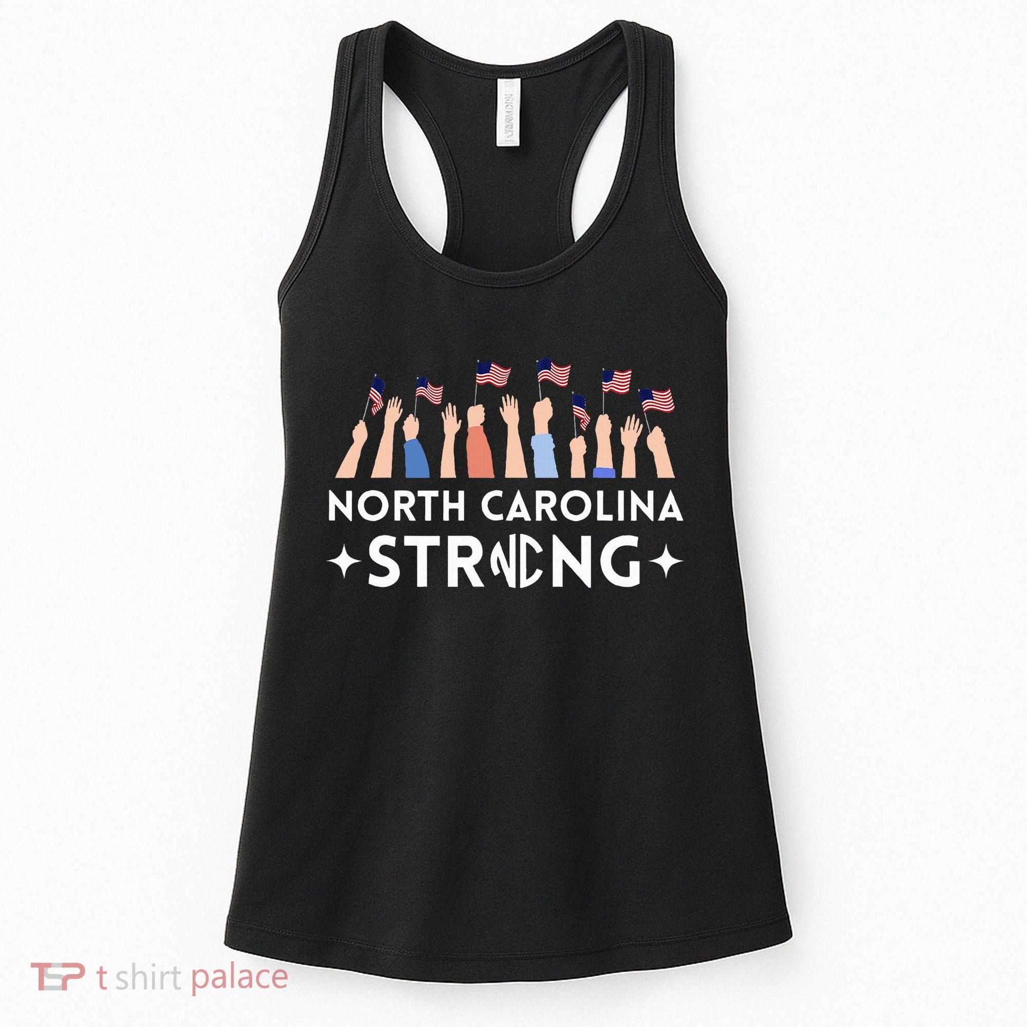 North Carolina Strong Support Nc Flag Women's Tank Top