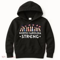 North Carolina Strong Support Nc Flag Kids Hoodie thumb 0