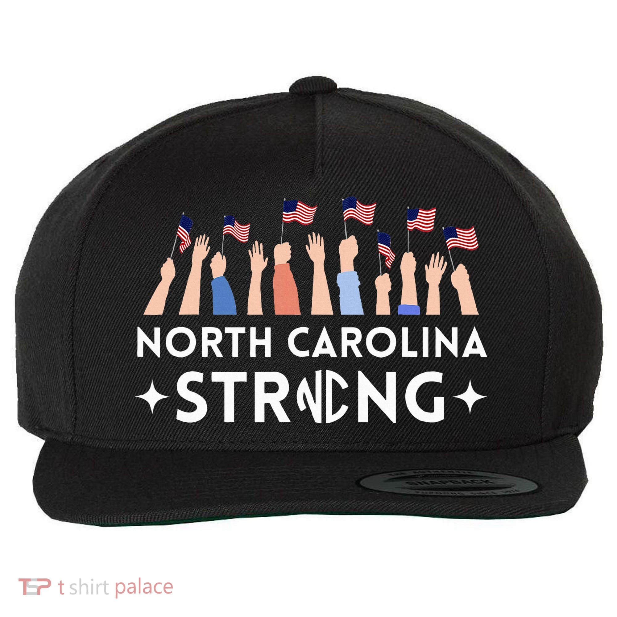 North Carolina Strong Support Nc Flag Wool Snapback Cap
