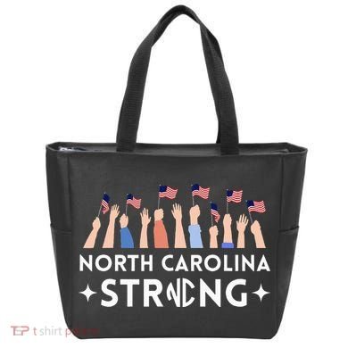 North Carolina Strong Support Nc Flag Tote Bag