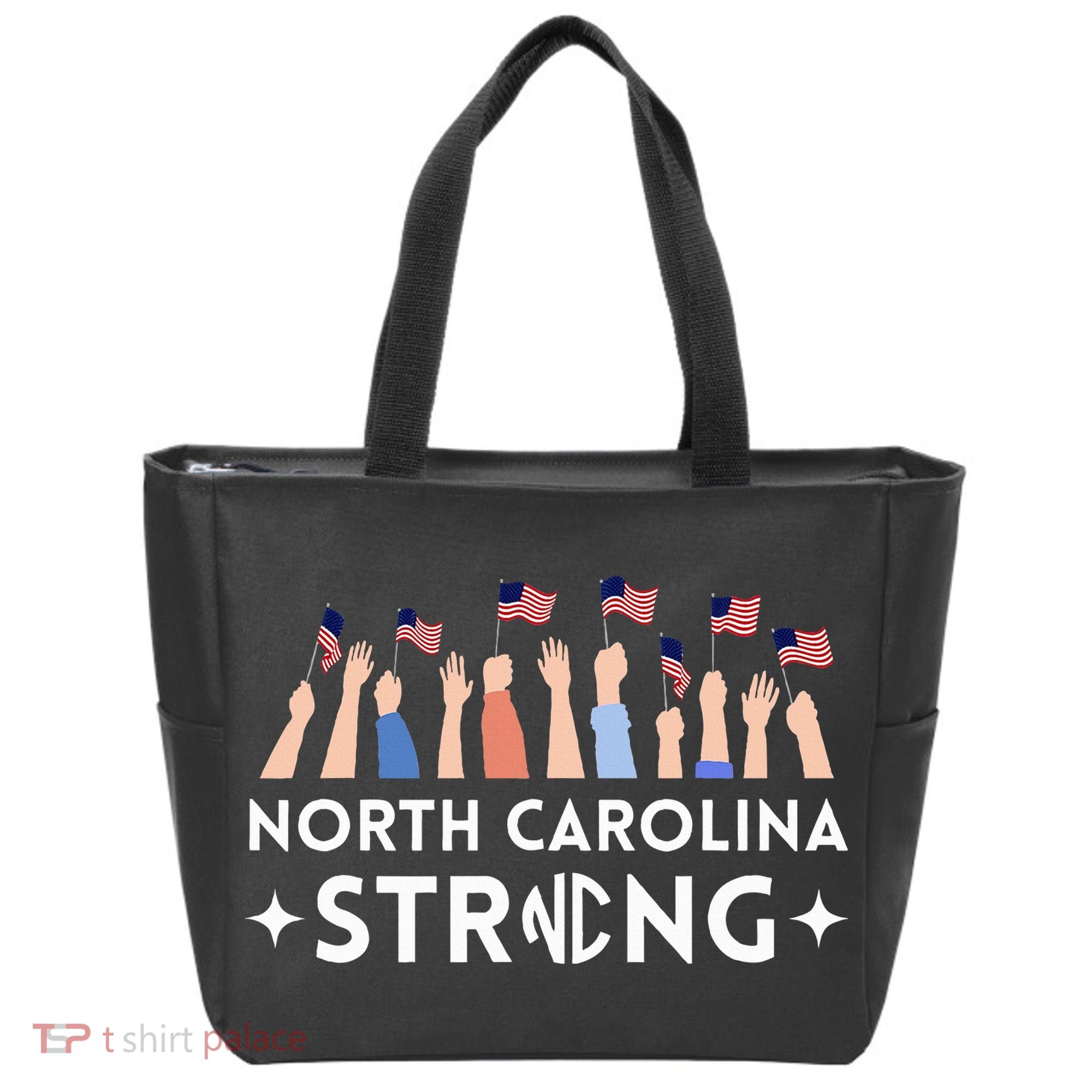North Carolina Strong Support Nc Flag Tote Bag