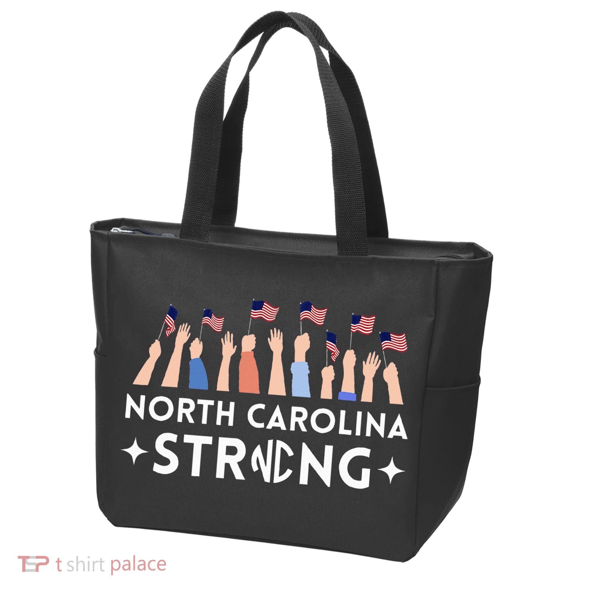 North Carolina Strong Support Nc Flag Tote Bag