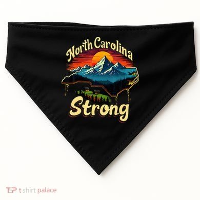 North Carolina Strong Strong Nc State Support USA-Made Doggie Bandana