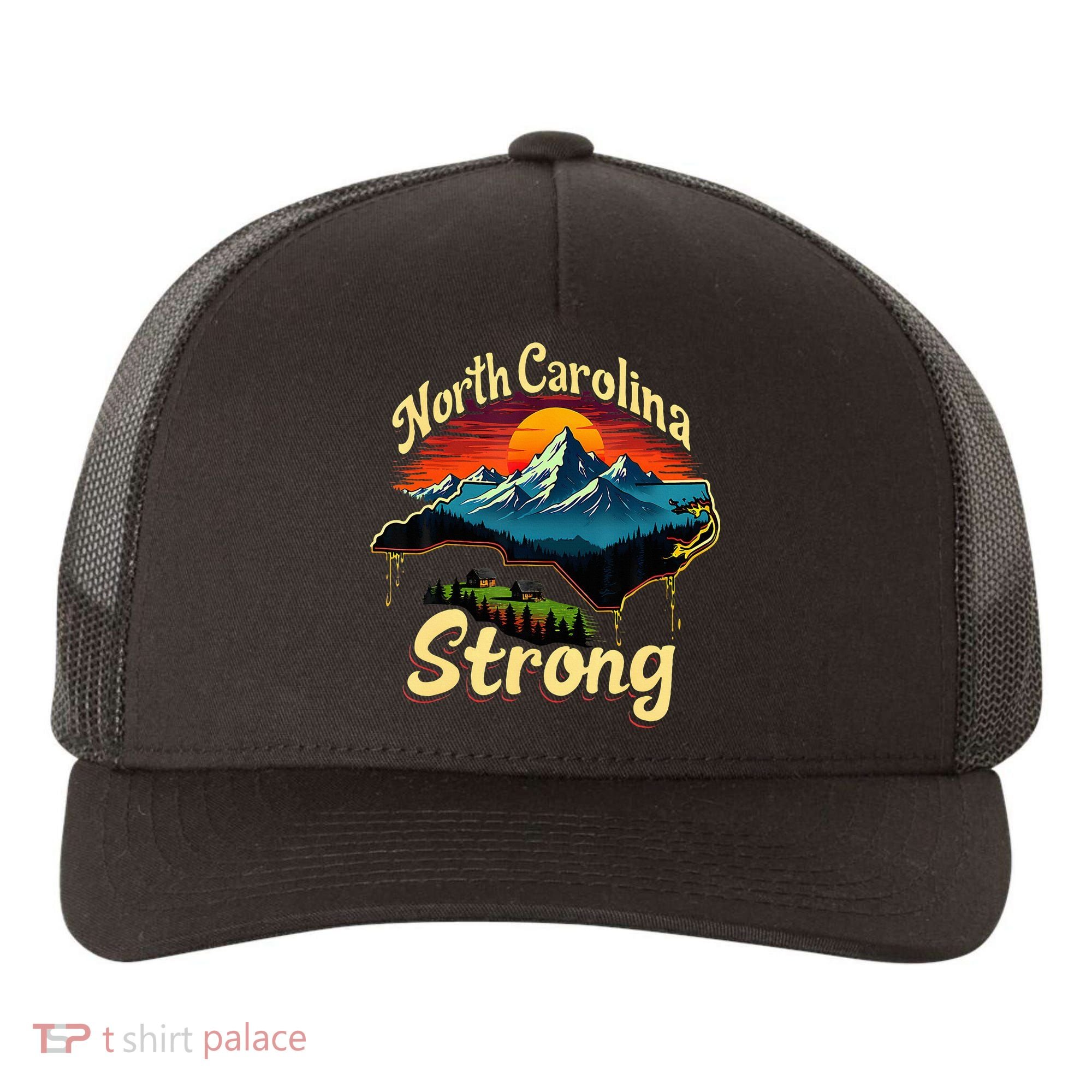 North Carolina Strong Strong Nc State Support Yupoong Adult 5-Panel Trucker Hat