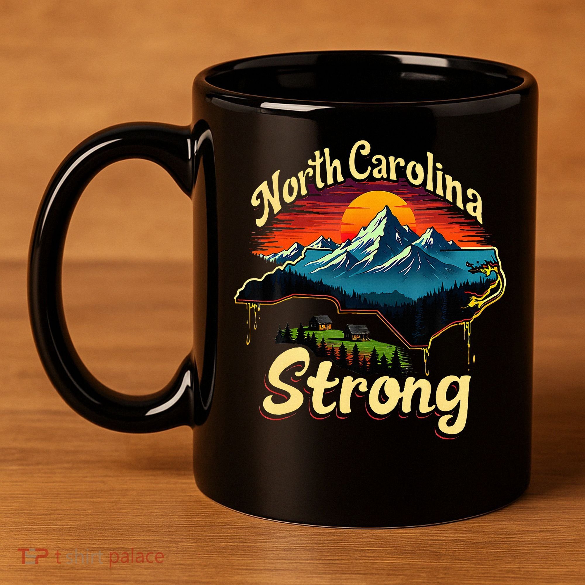 North Carolina Strong Strong Nc State Support 11oz C Handle Ceramic Mug