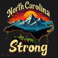 North Carolina Strong Strong Nc State Support Flat Bill Trucker Hat thumb 2
