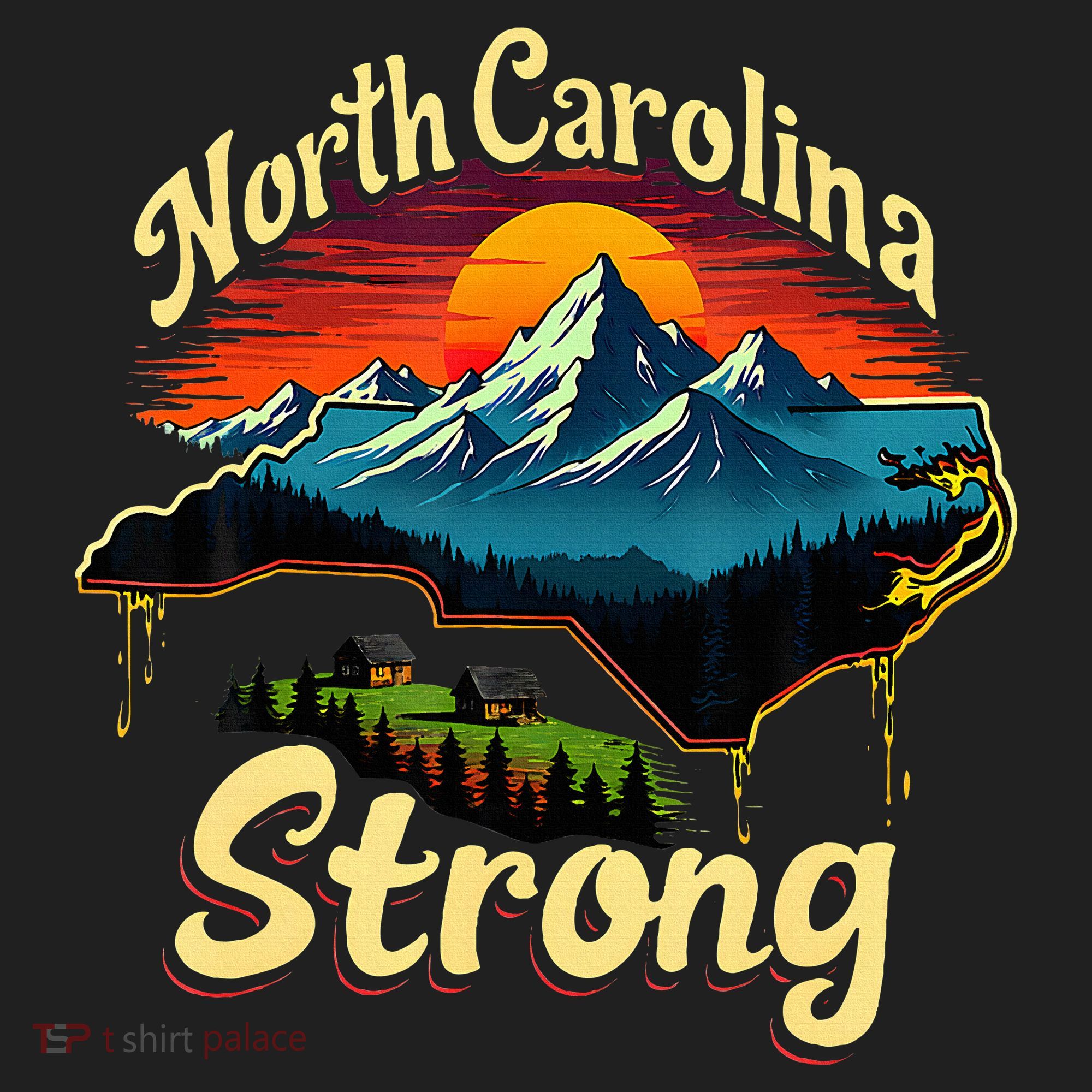 North Carolina Strong Strong Nc State Support Crop Fleece Hoodie