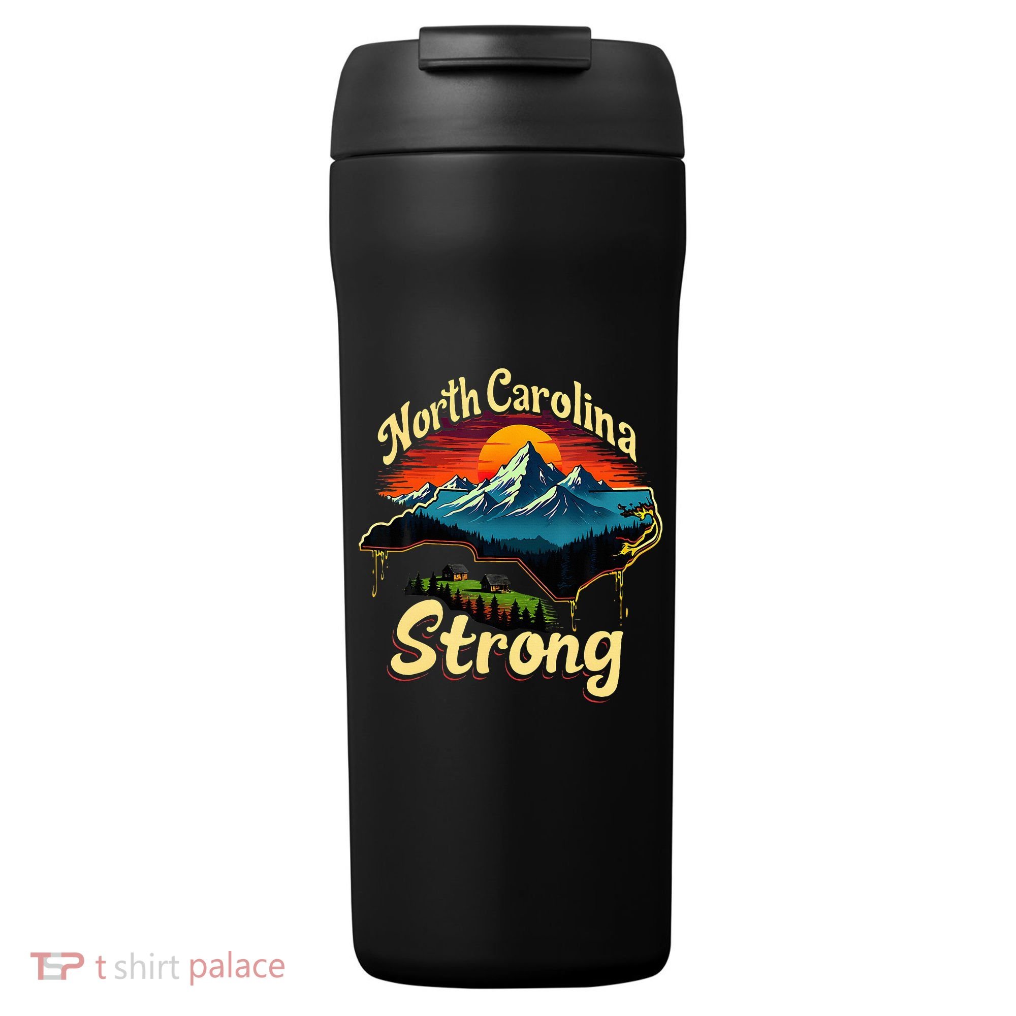 North Carolina Strong Strong Nc State Support 24oz Duet Stainless Steel Tumbler