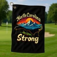 North Carolina Strong Strong Nc State Support Golf Towel thumb 1