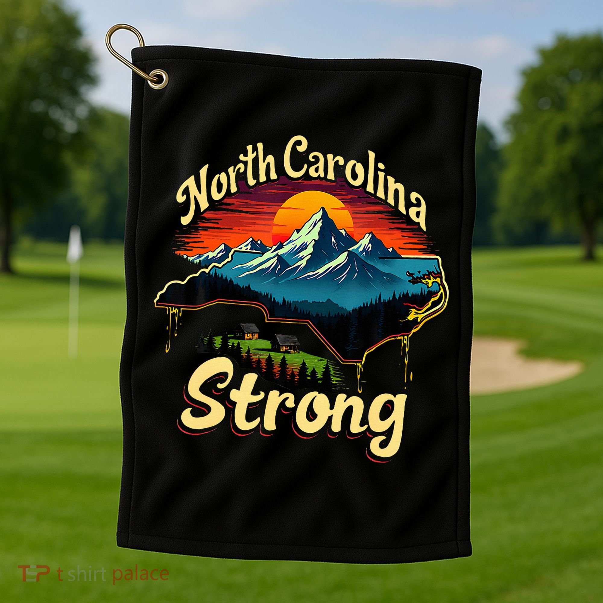 North Carolina Strong Strong Nc State Support Golf Towel