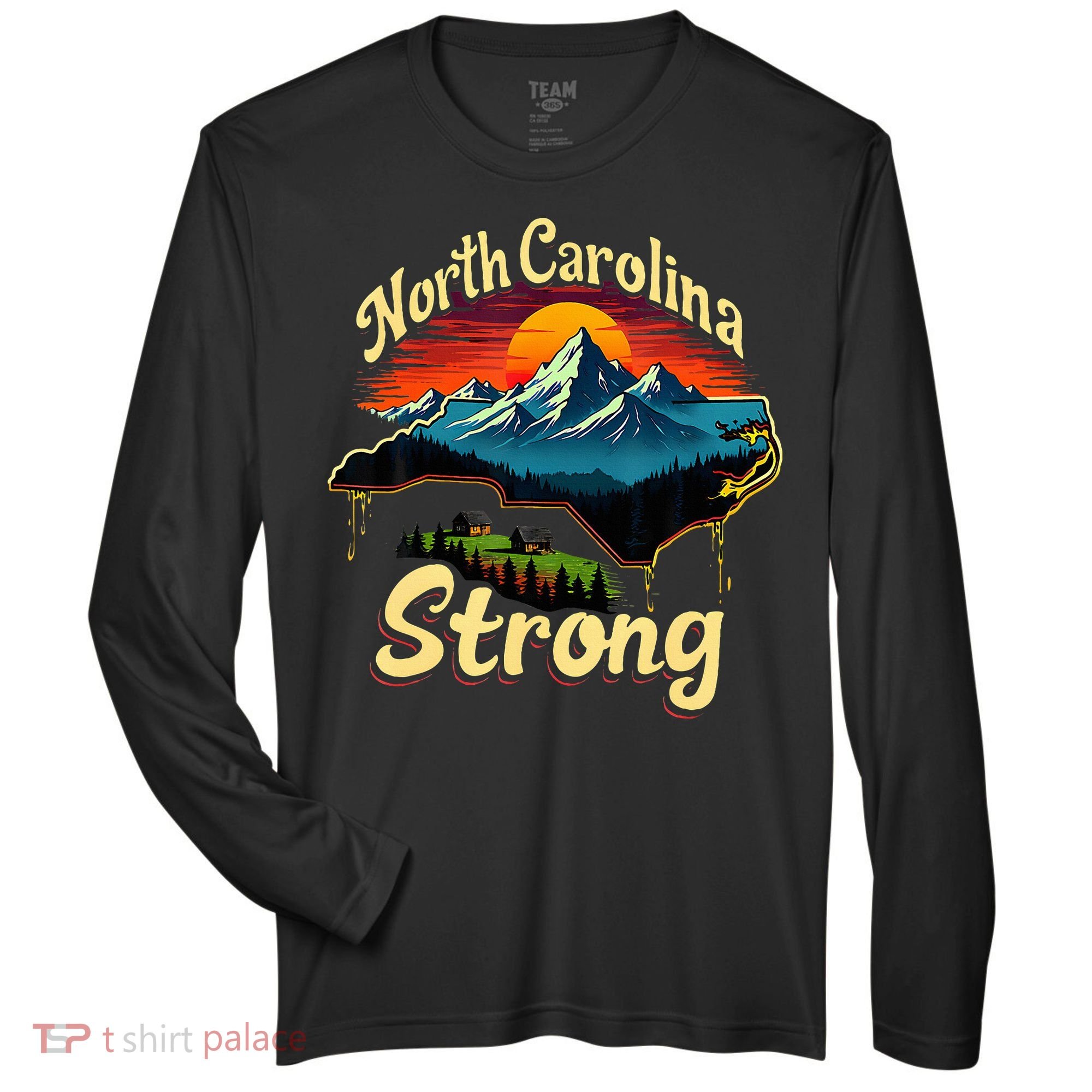 North Carolina Strong Strong Nc State Support Zone Performance Long-Sleeve T-Shirt