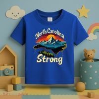 North Carolina Strong Strong Nc State Support Toddler T-Shirt thumb 3