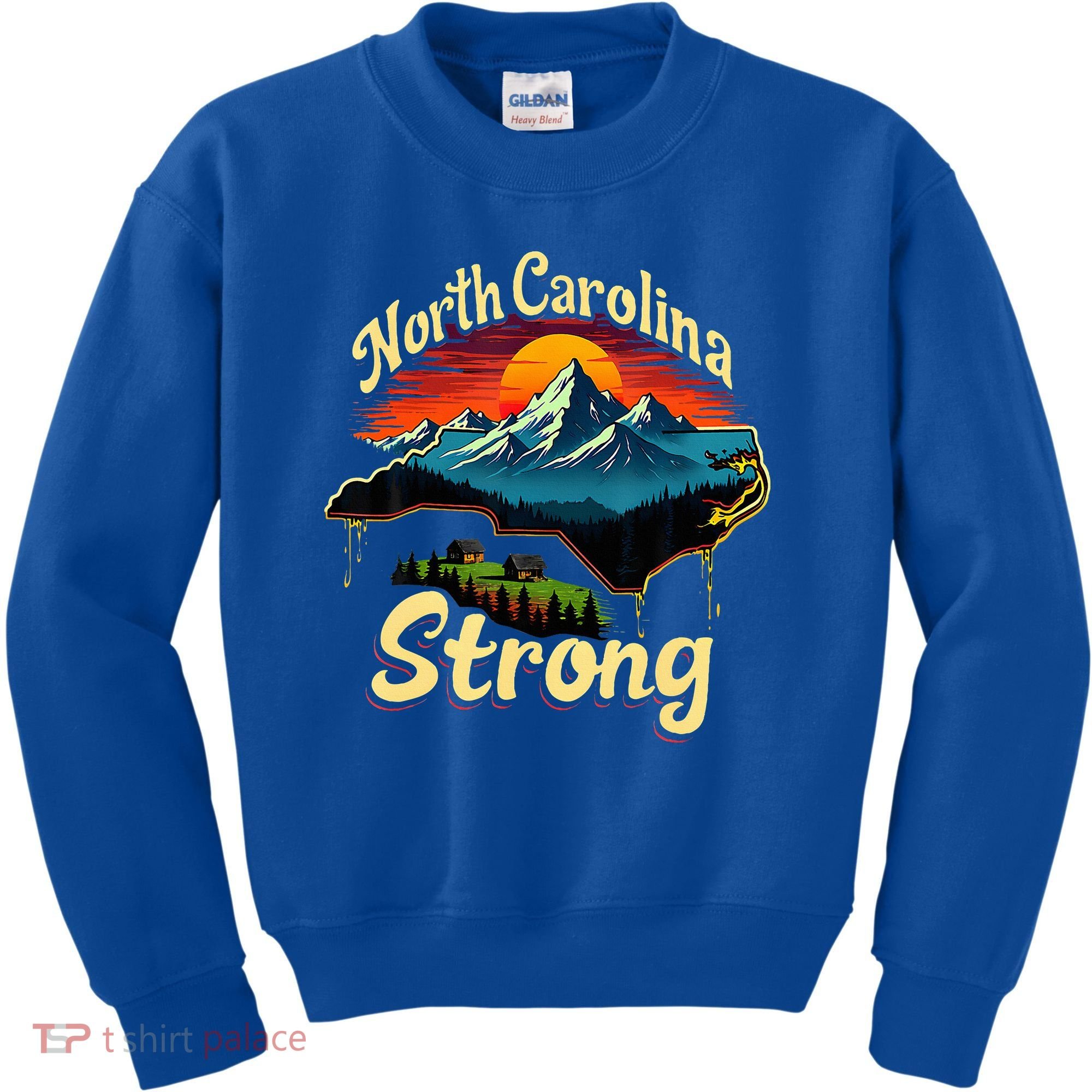 North Carolina Strong Strong Nc State Support Kids Sweatshirt