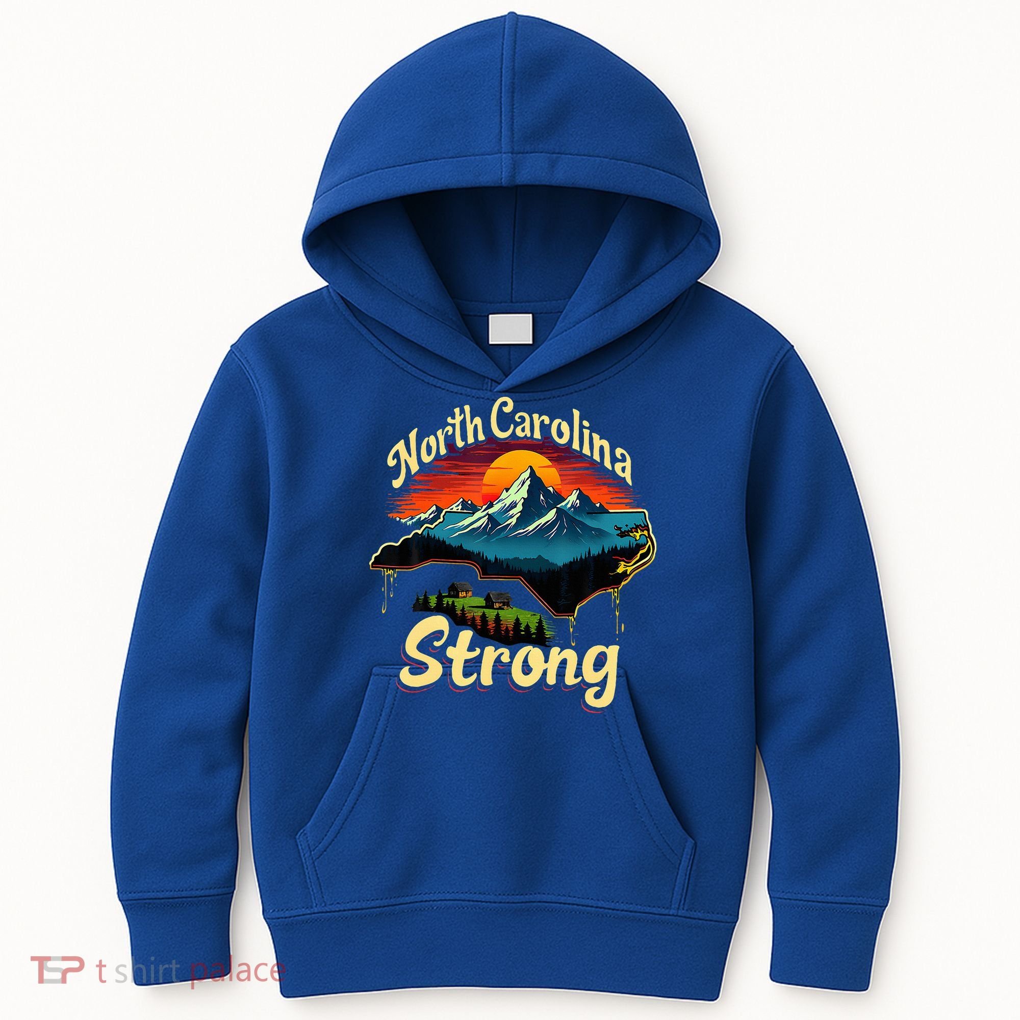 North Carolina Strong Strong Nc State Support Kids Hoodie