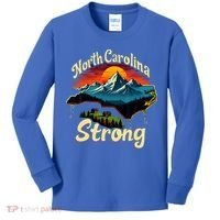 North Carolina Strong Strong Nc State Support Kids Long Sleeve Shirt thumb 0
