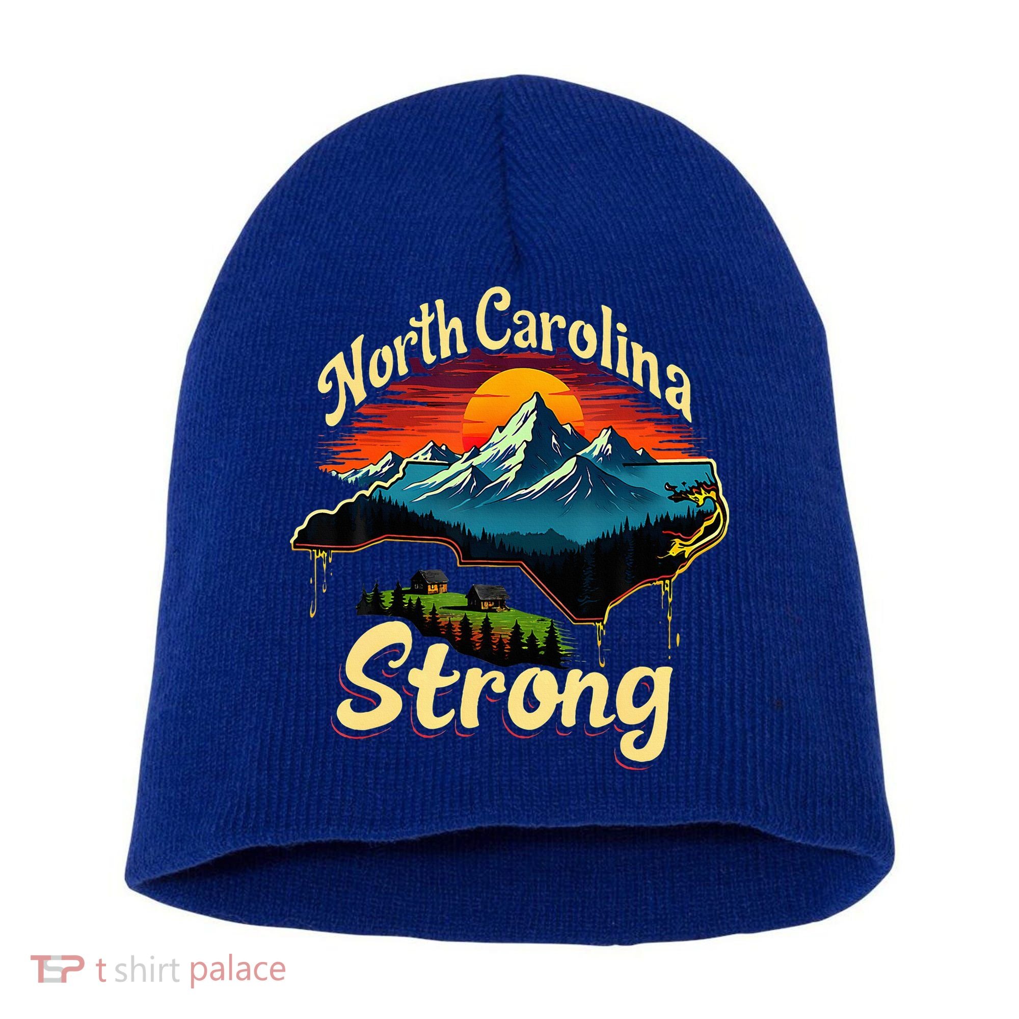 North Carolina Strong Strong Nc State Support Short Acrylic Beanie