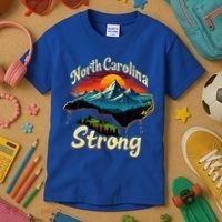 North Carolina Strong Strong Nc State Support Kids T-Shirt thumb 3