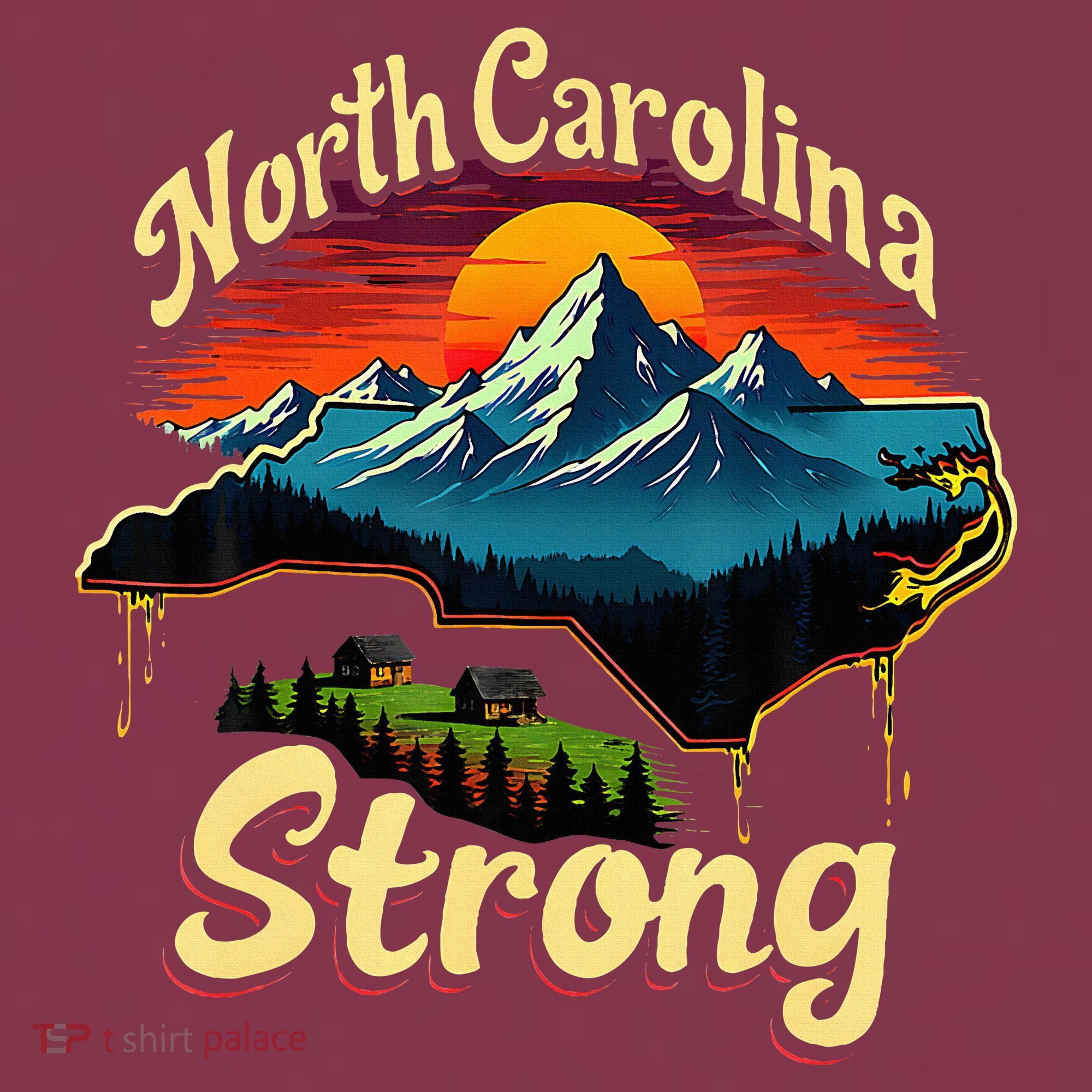 North Carolina Strong Strong Nc State Support 16oz Travel Tumbler