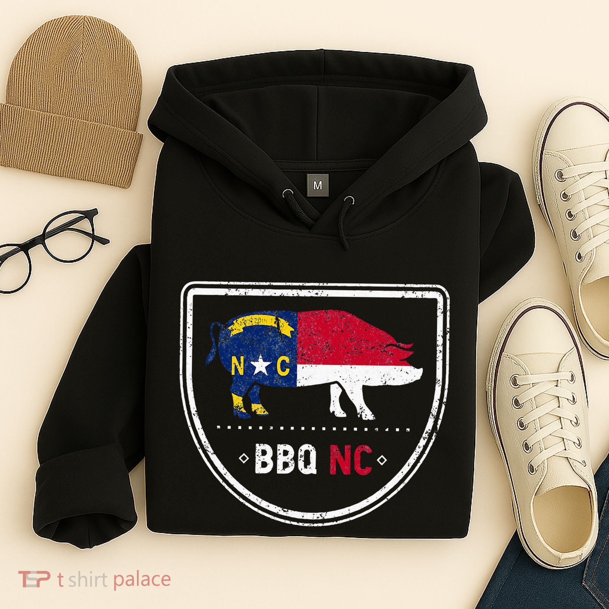 North Carolina State Flag Bbq Nc Hoodie