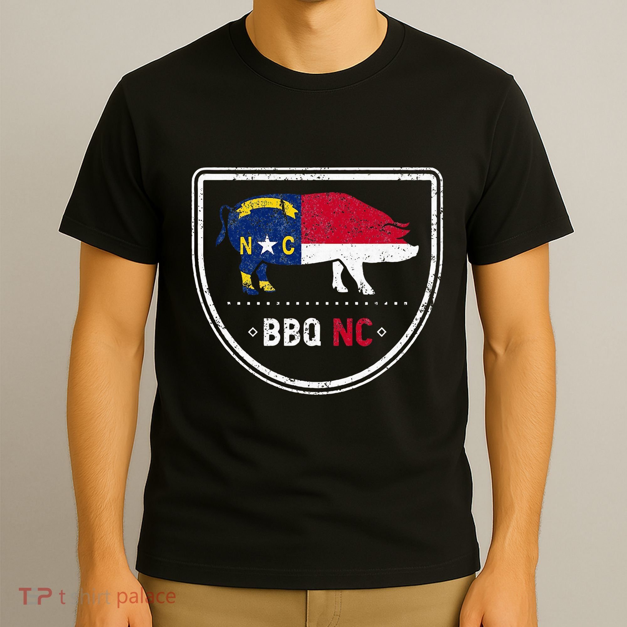 North Carolina State Flag Bbq Nc T-Shirt