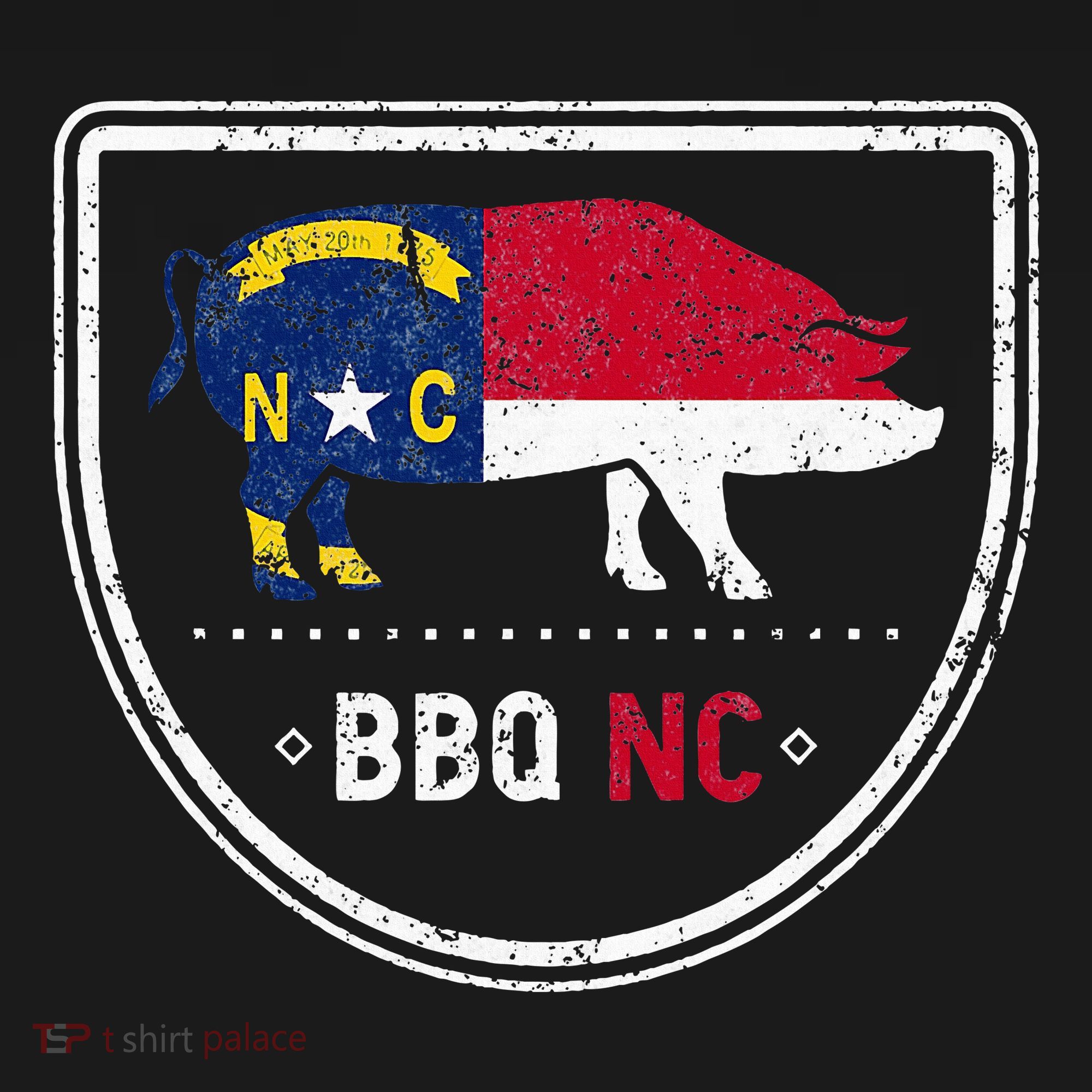 North Carolina State Flag Bbq Nc Bucket Hat