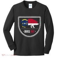 North Carolina State Flag Bbq Nc Kids Long Sleeve Shirt thumb 0