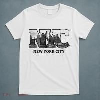 Nyc City Skyline Of Downtown New York City New York T-Shirt thumb 5