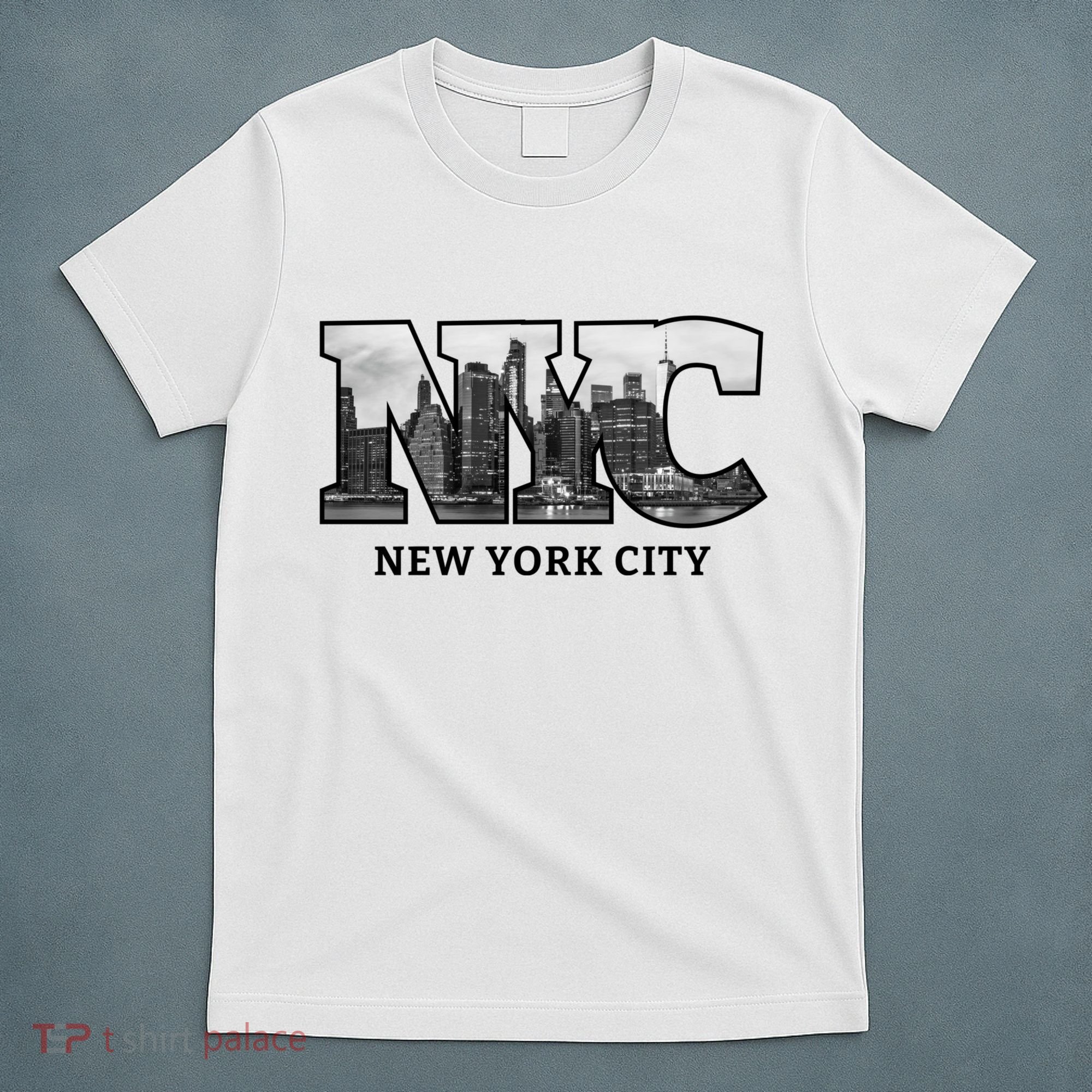 Nyc City Skyline Of Downtown New York City New York T-Shirt